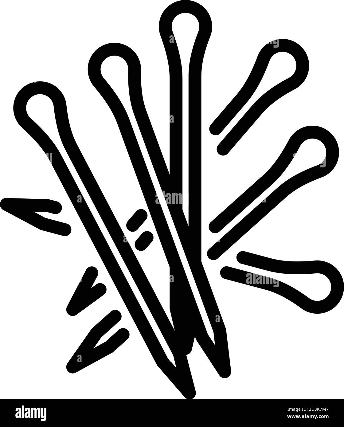 Stack of toothpick icon, outline style Stock Vector Image & Art Alamy