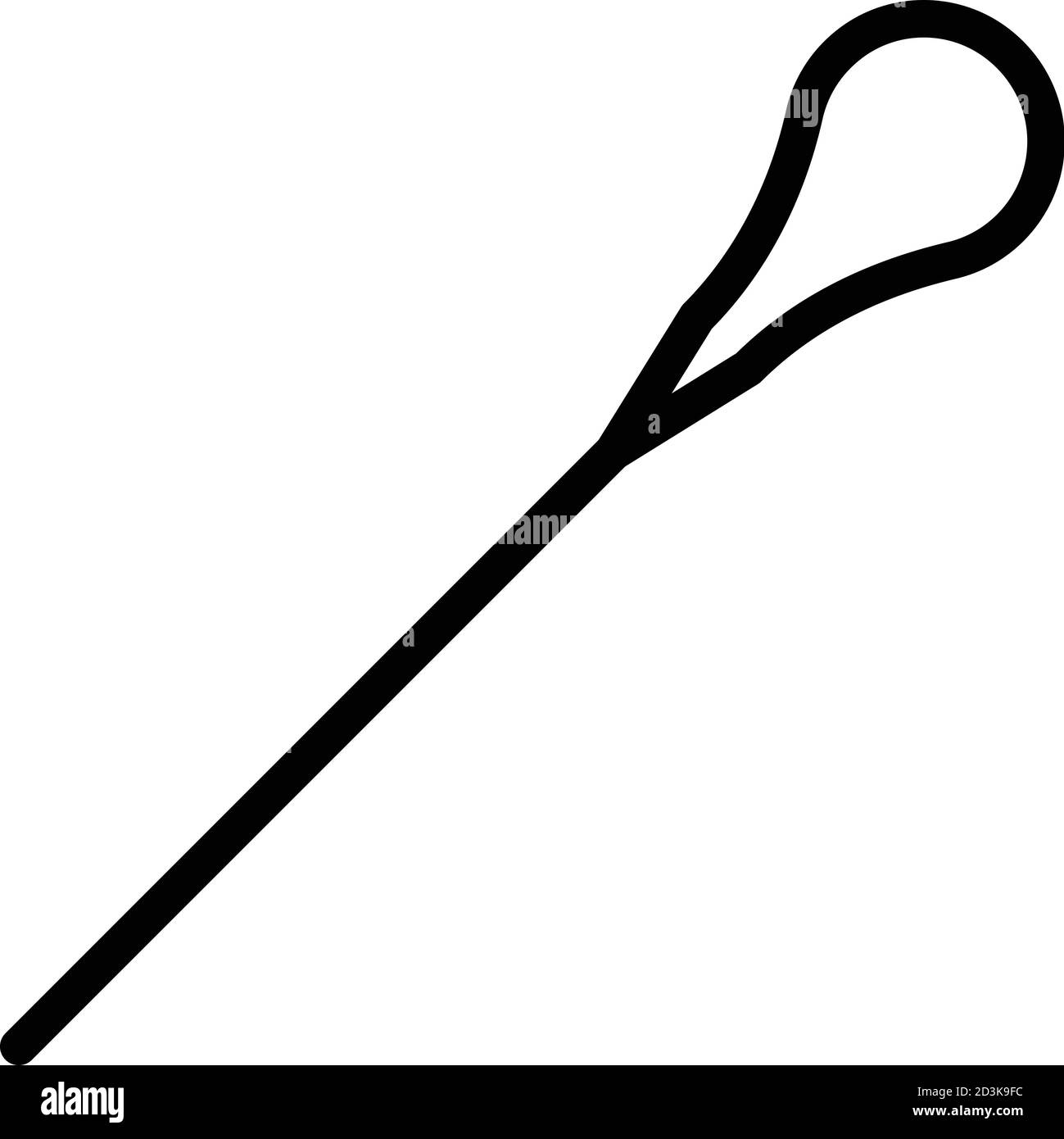 Metal toothpick icon, outline style Stock Vector