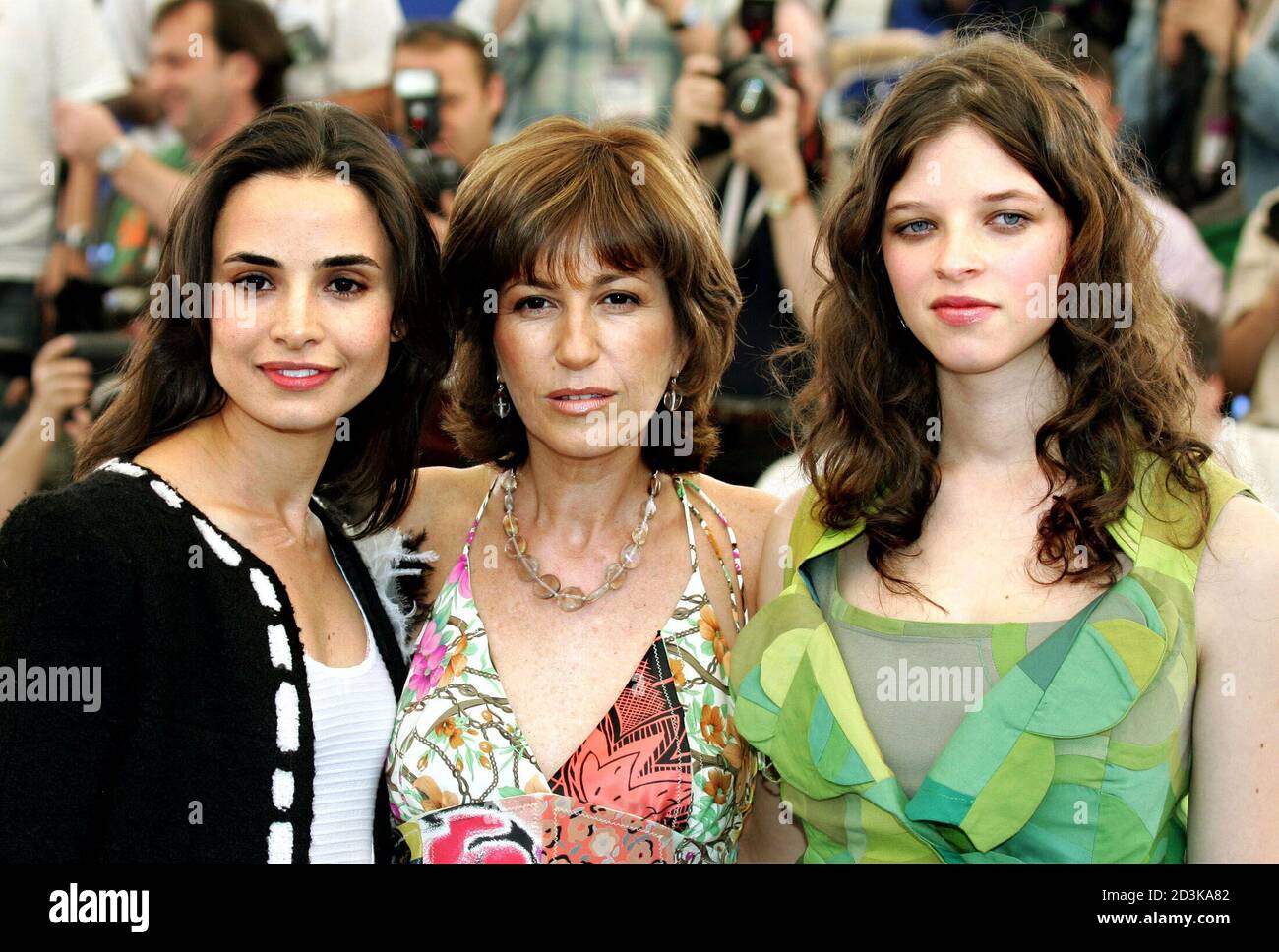 L-R) Cast members Mia Maestro, Mercedes Moran and Maria Alche pose during a  photocall for the film 'La Nina Santa' (The Holy Girl) by [Argentinian  director Lucrecia Martel], which competes for the