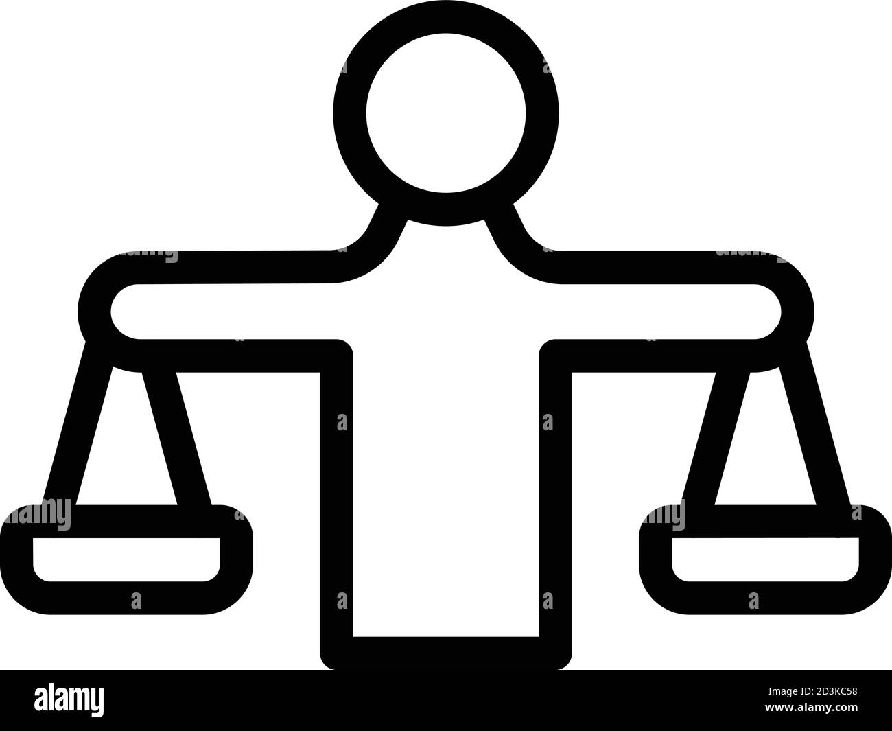 Scales comparison icon, outline style Stock Vector Image & Art - Alamy