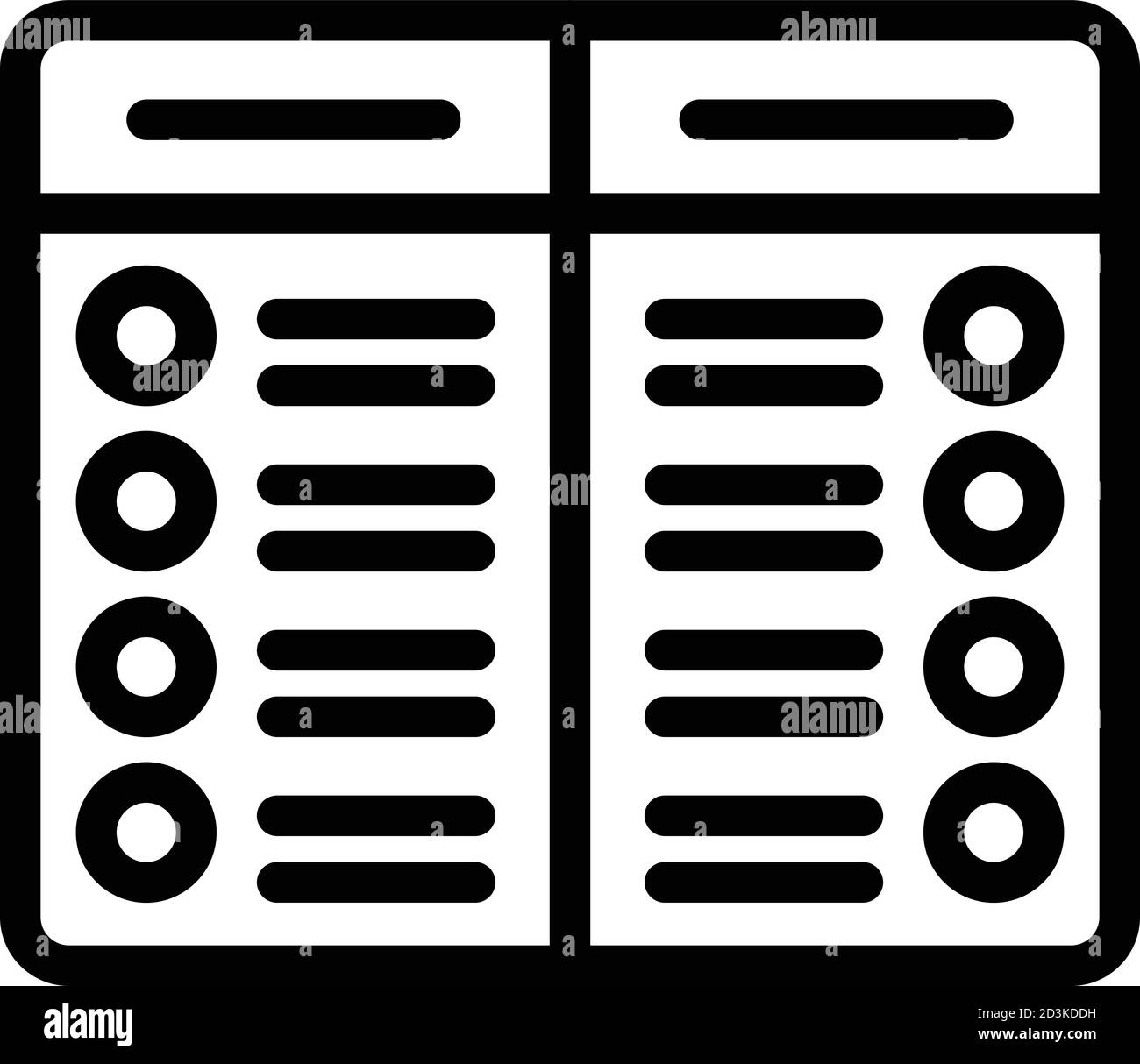 Web page comparison icon, outline style Stock Vector Image & Art - Alamy