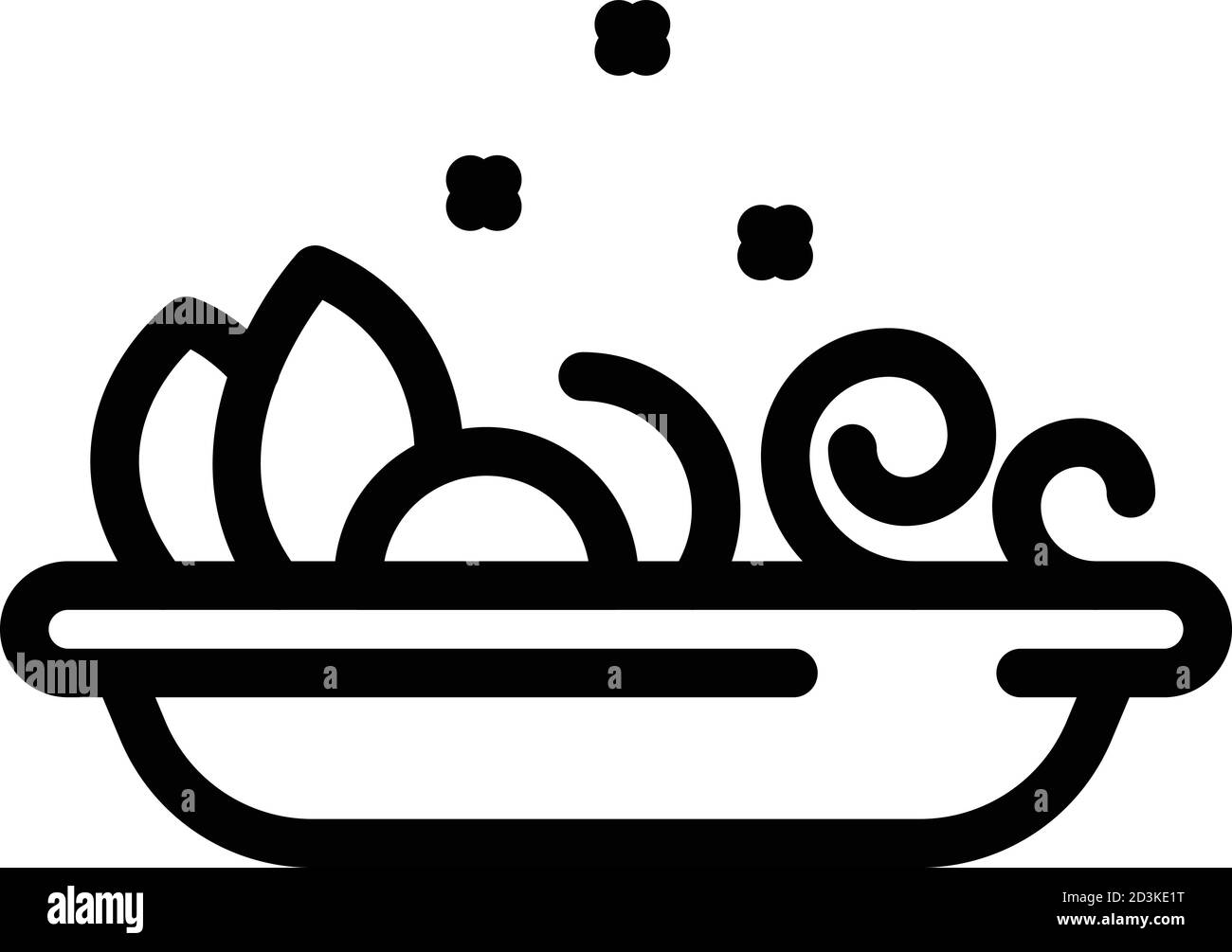 food-plate-icon-outline-style-stock-vector-image-art-alamy