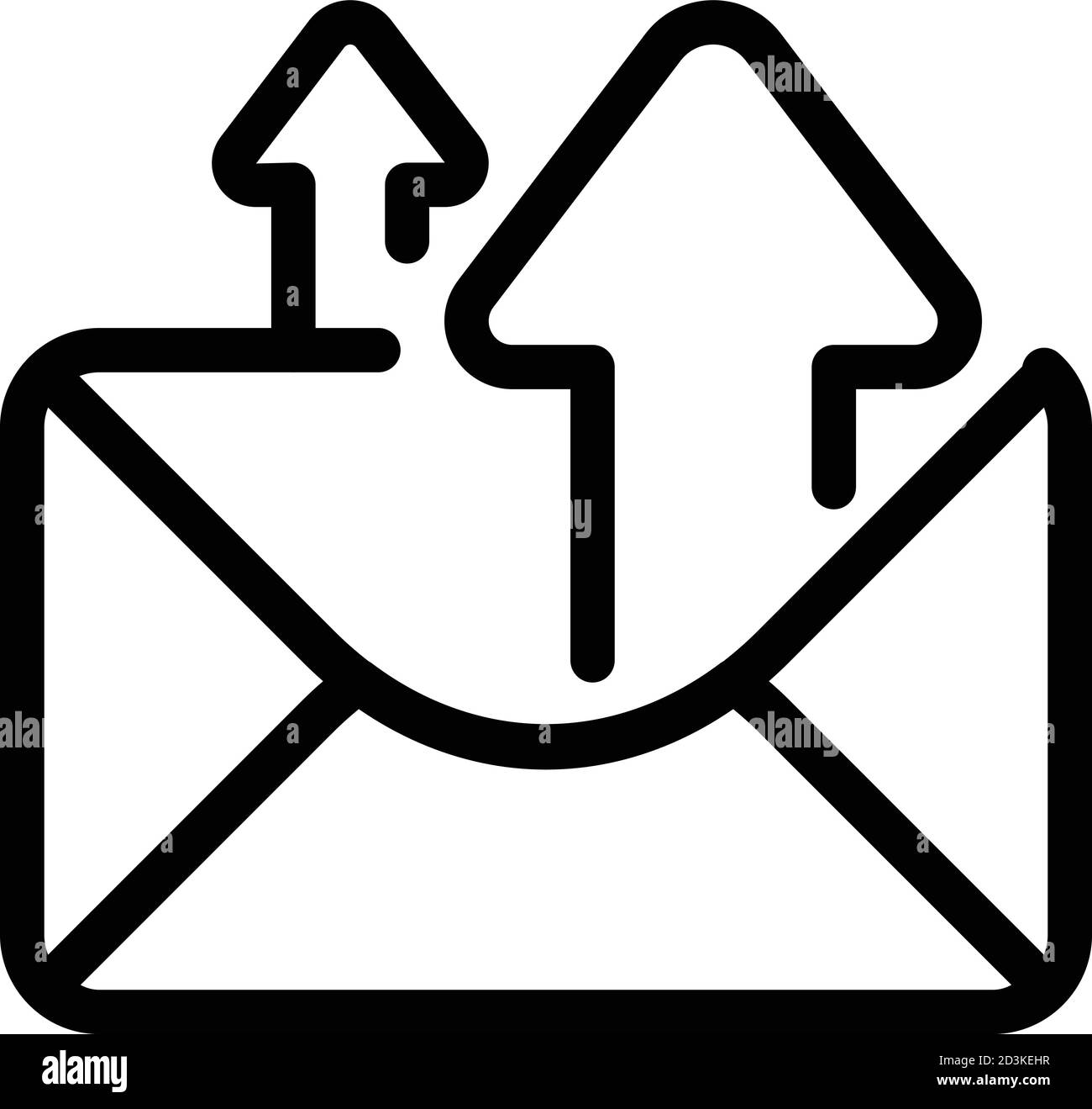 Envelope Sending Icon Outline Style Stock Vector Image Art Alamy