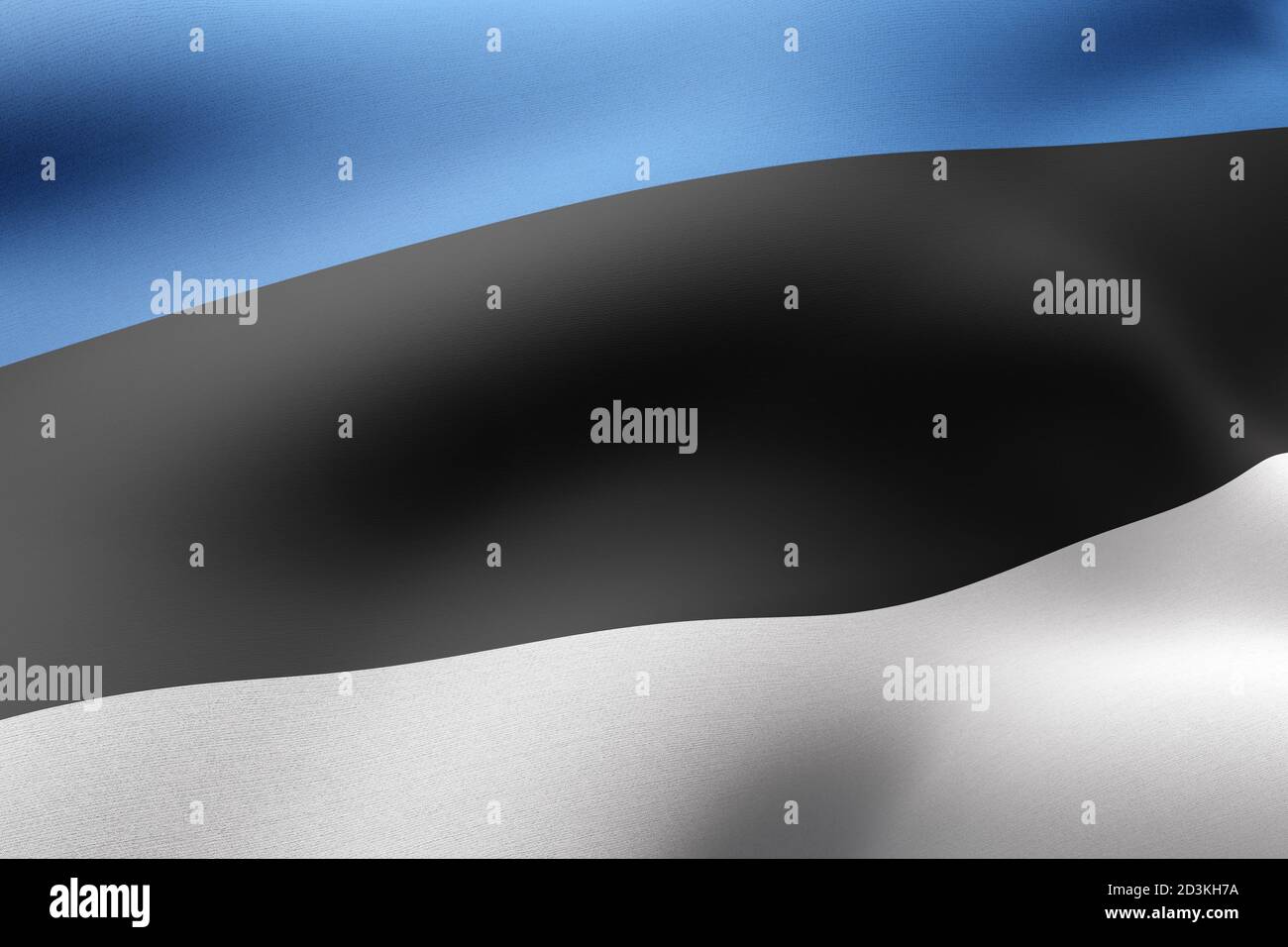 3d rendering of a detail of a silked Estonia flag Stock Photo - Alamy
