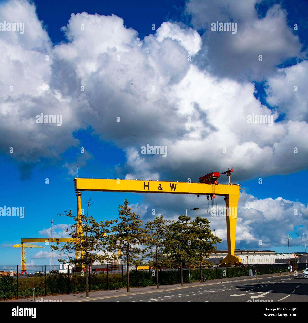 Harland and Wolff cranes Belfast Stock Photo