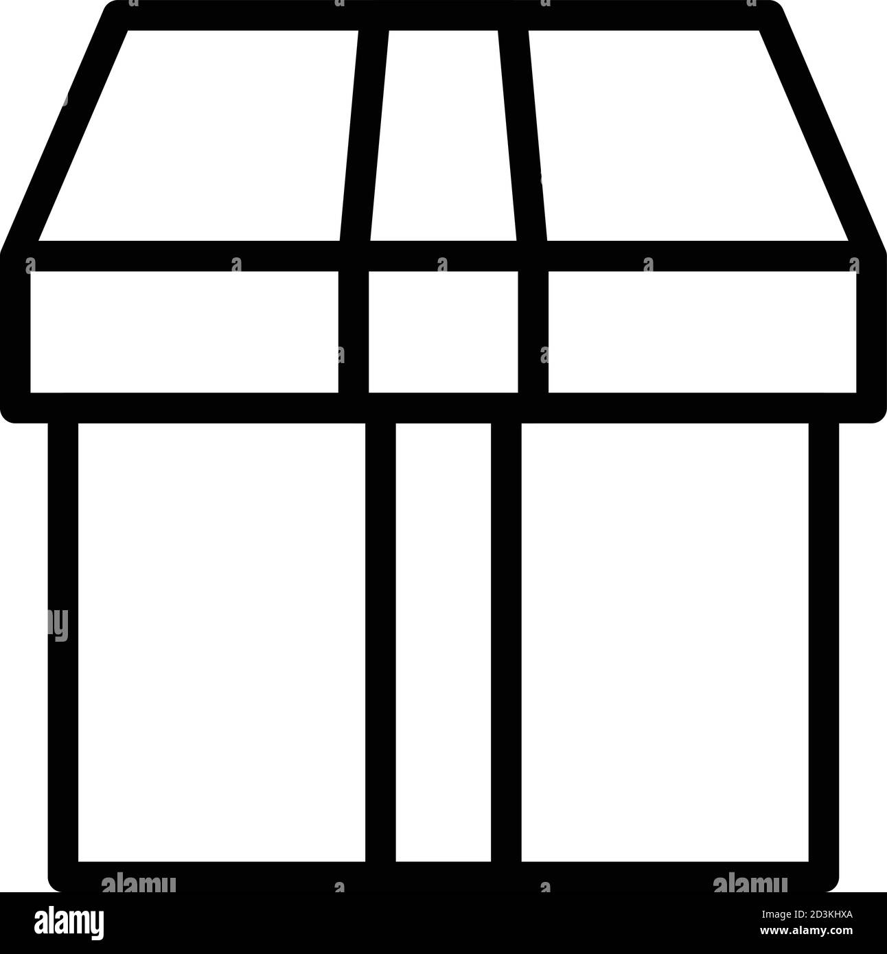 Empty box icon, outline style Stock Vector Image & Art Alamy