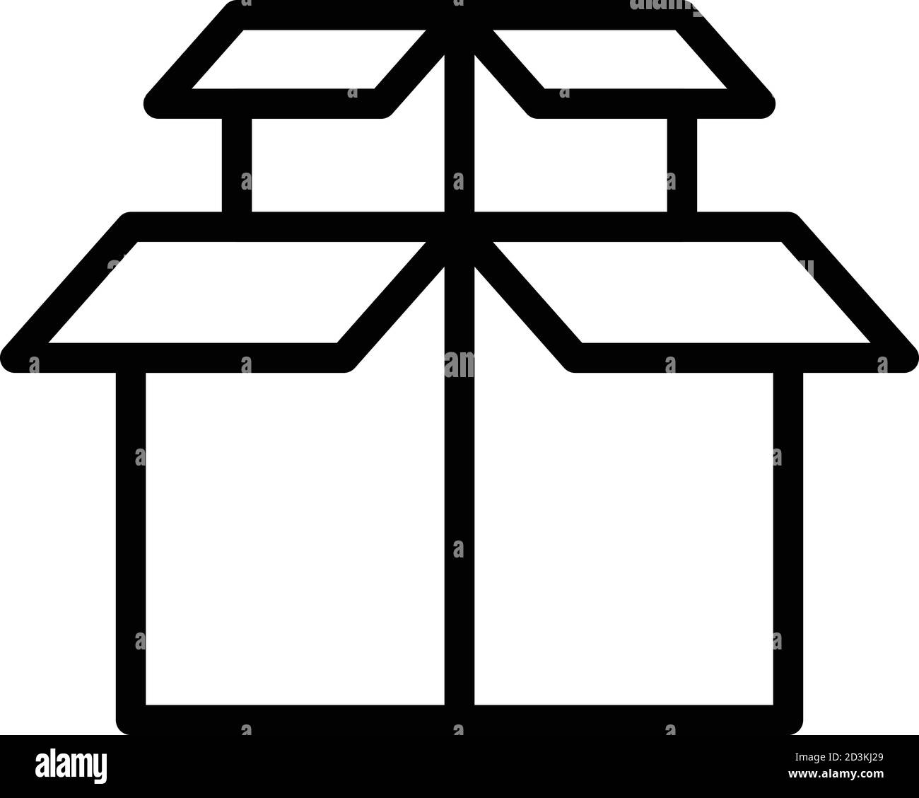 Cargo box icon, outline style Stock Vector Image & Art Alamy