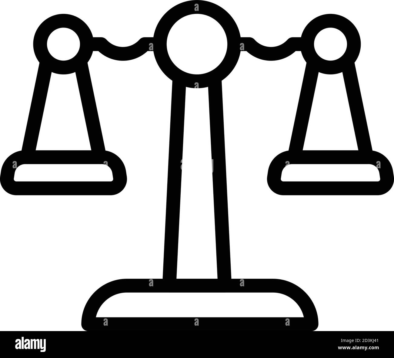 Check scales comparison icon, outline style Stock Vector Image & Art ...
