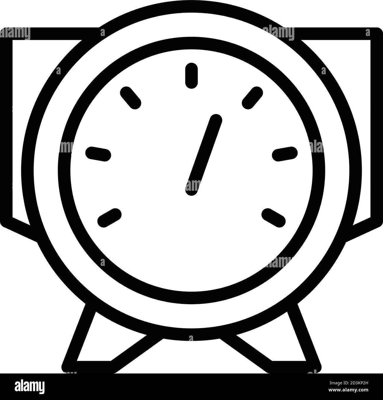 Capacitor voltage regulator icon, outline style Stock Vector