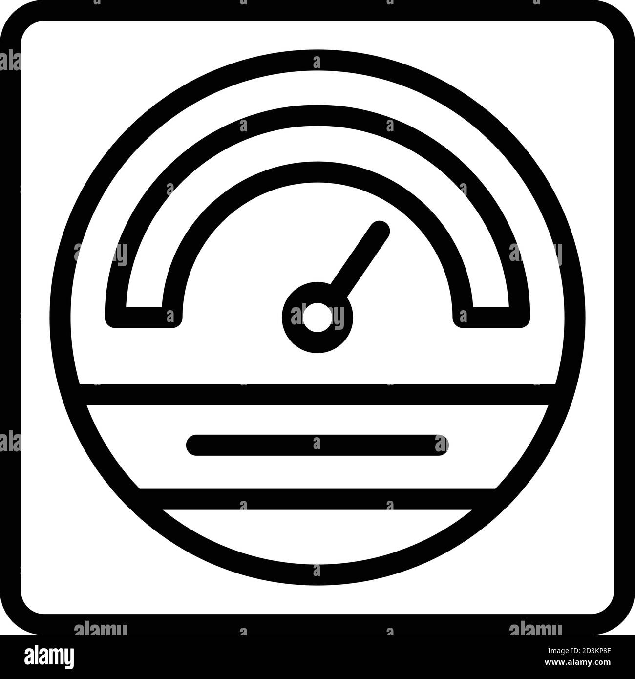 House voltage regulator icon, outline style Stock Vector