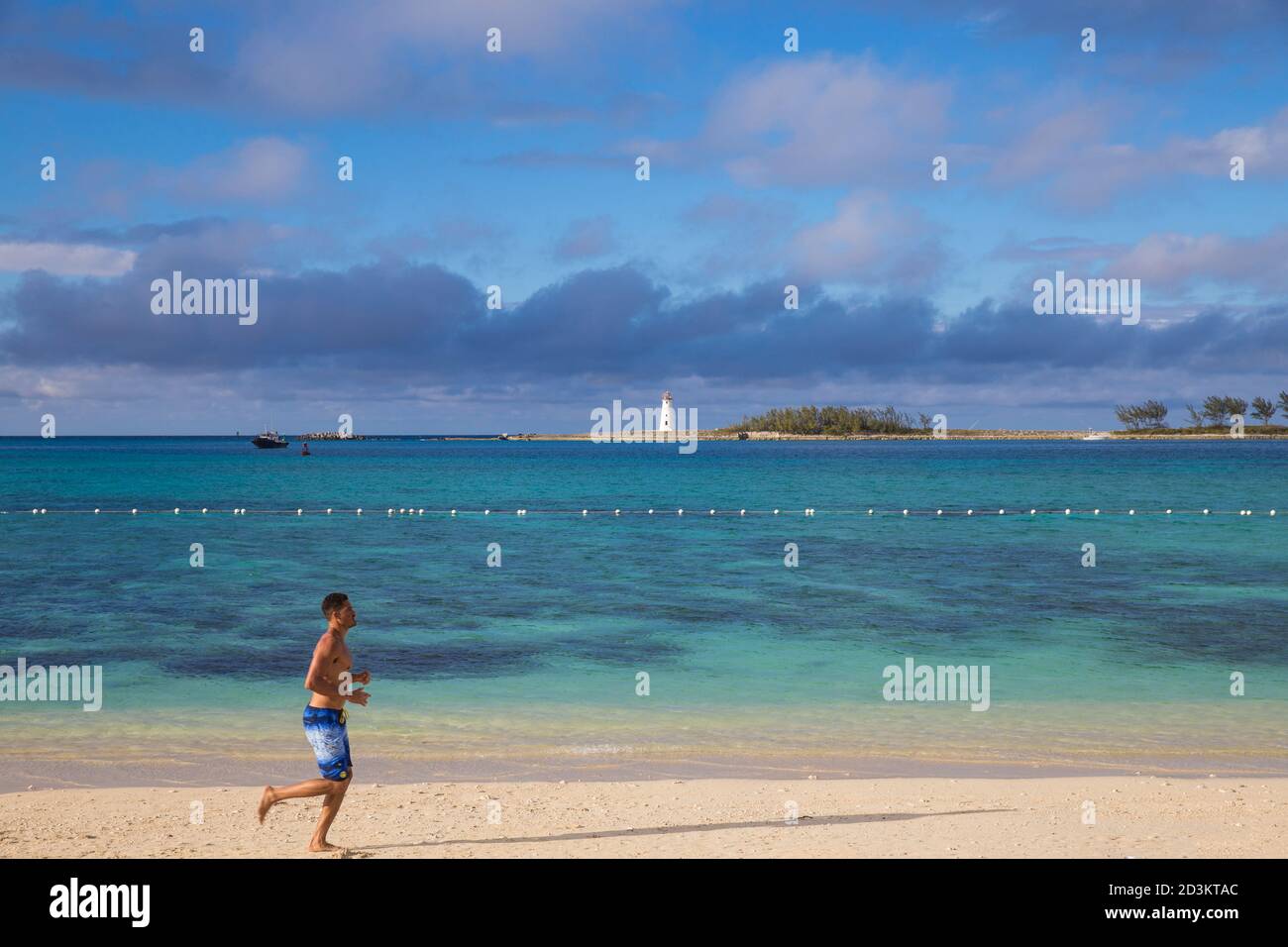 Caribbean, Bahamas, Providence Island, Nassau, Junkanoo beach Stock Photo