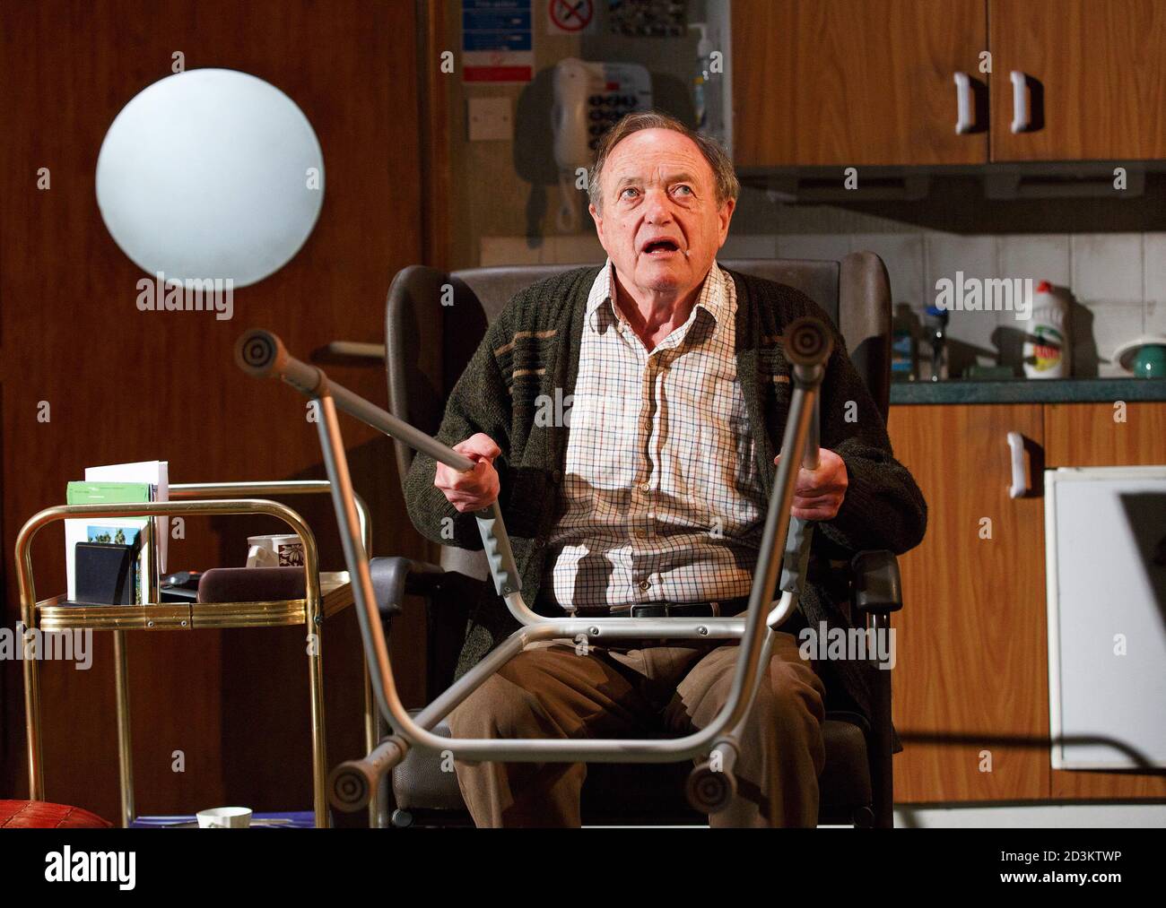 James Bolam (Jimmy) in BOMBER'S MOON by William Ivory at the Park Theatre, Finsbury Park, London N4  04/04/2014  director: Matt Aston Stock Photo