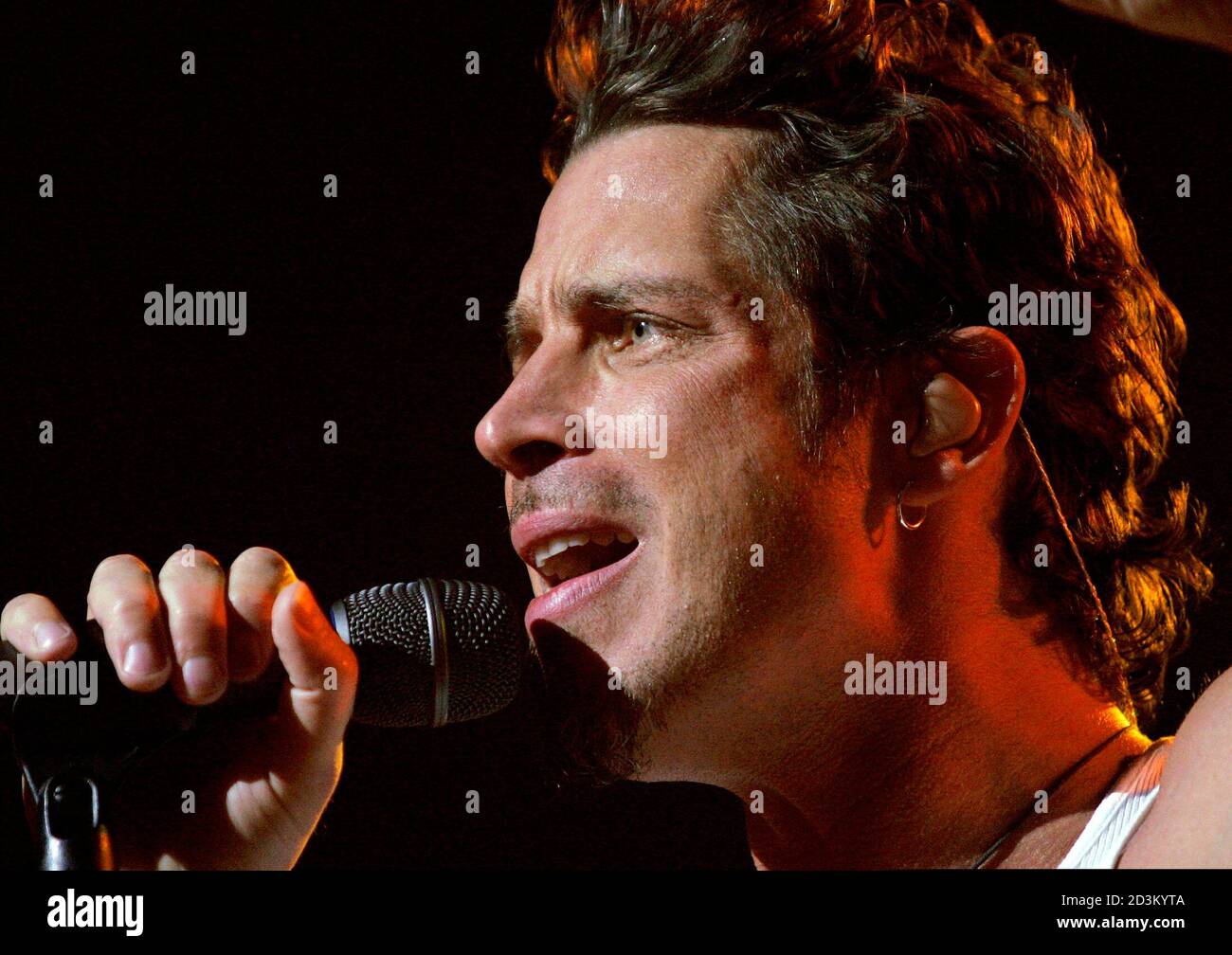 Chris Cornell Lead Singer Of Rock Group Audioslave Performs In San Francisco May 16 2005 Audioslave Are Gearing Up For The Release Of Their Second Album Out Of Exile Towards The End
