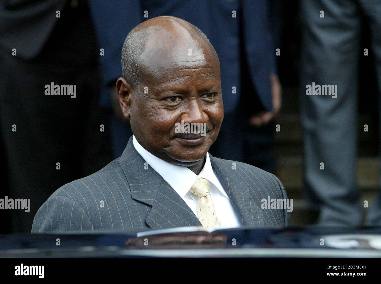 Ugandan President Yoweri Museveni Arrives At The Kenyatta International Conference In Nairobi October 29 2003 Museveni And Nine Leaders From Eastern African Countries Agreed On Wednesday To Lobby For Key Development Goals