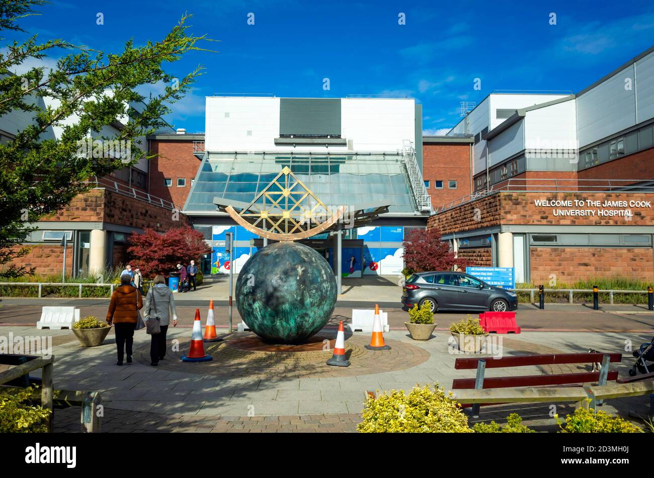The South Entrance to The James Cook University Hospital Middlesbrough