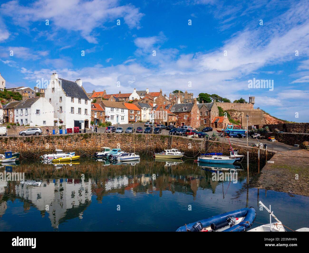 The harbour in the picturesque fishing village of Crail in Fife Scotland Stock Photo