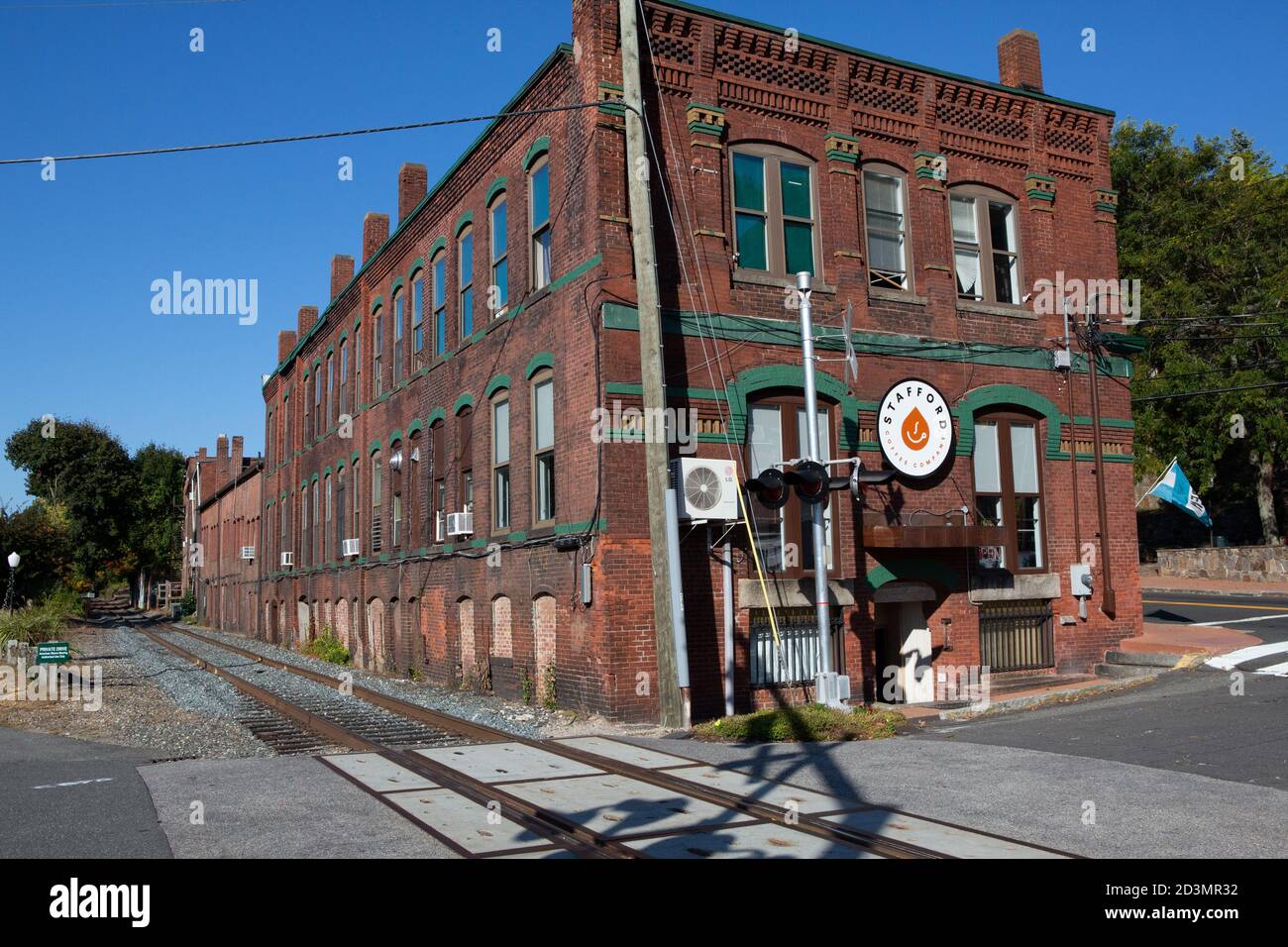 Stafford Springs CT downtown buildings Stock Photo Alamy