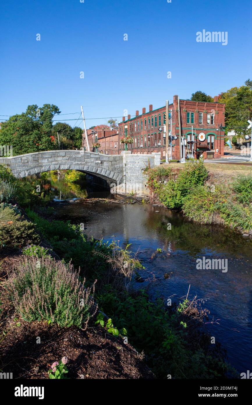 Stafford Springs CT downtown buildings Stock Photo Alamy