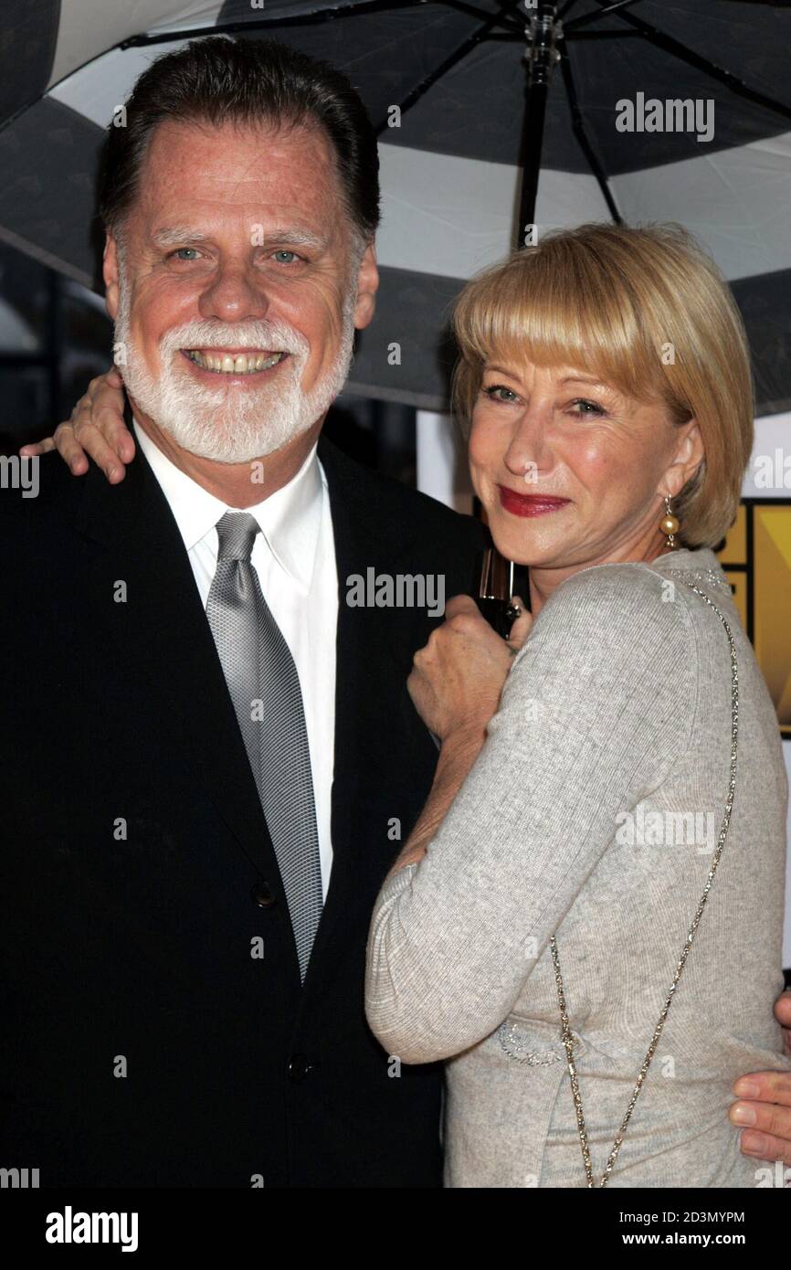 Director Taylor Hackford and his wife actress Helen Mirren arrive