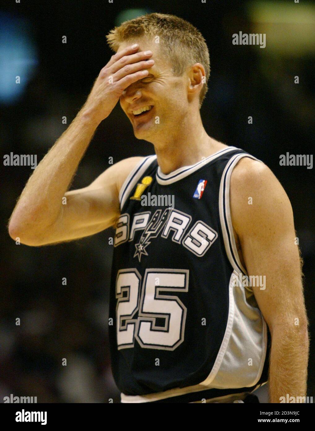 San Antonio Spurs guard Steve Kerr (R) fouls Chicago Bulls guard John  Starks as he brings the ball up court during the first quarter in Chicago,  February 25. SUE/SV Stock Photo -