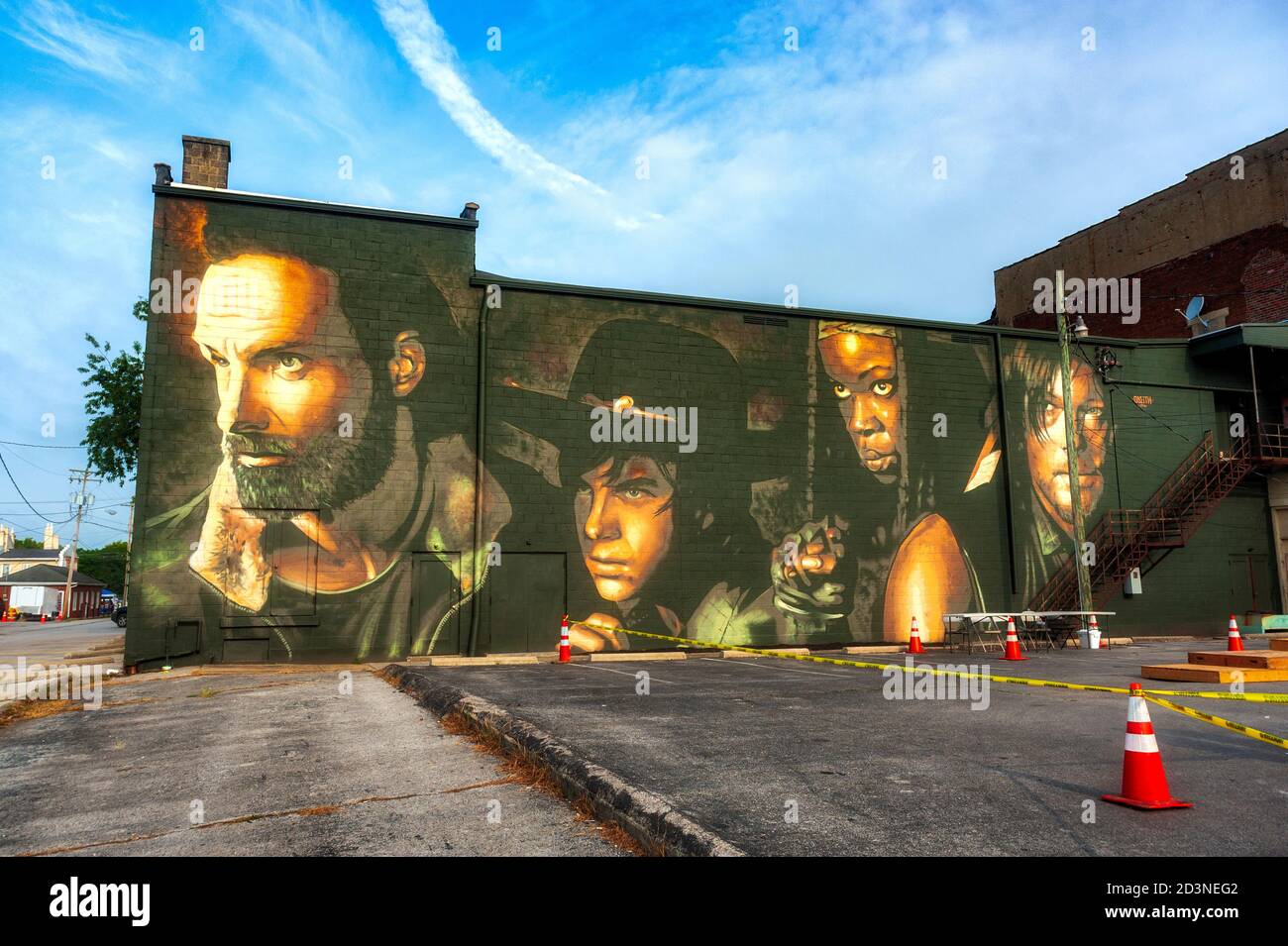 Walking Dead Mural in Cynthiana Kentucky Stock Photo Alamy