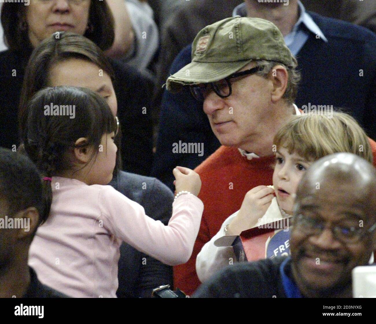 Comic and film director Woody Allen and his wife, Soon Yi Previn