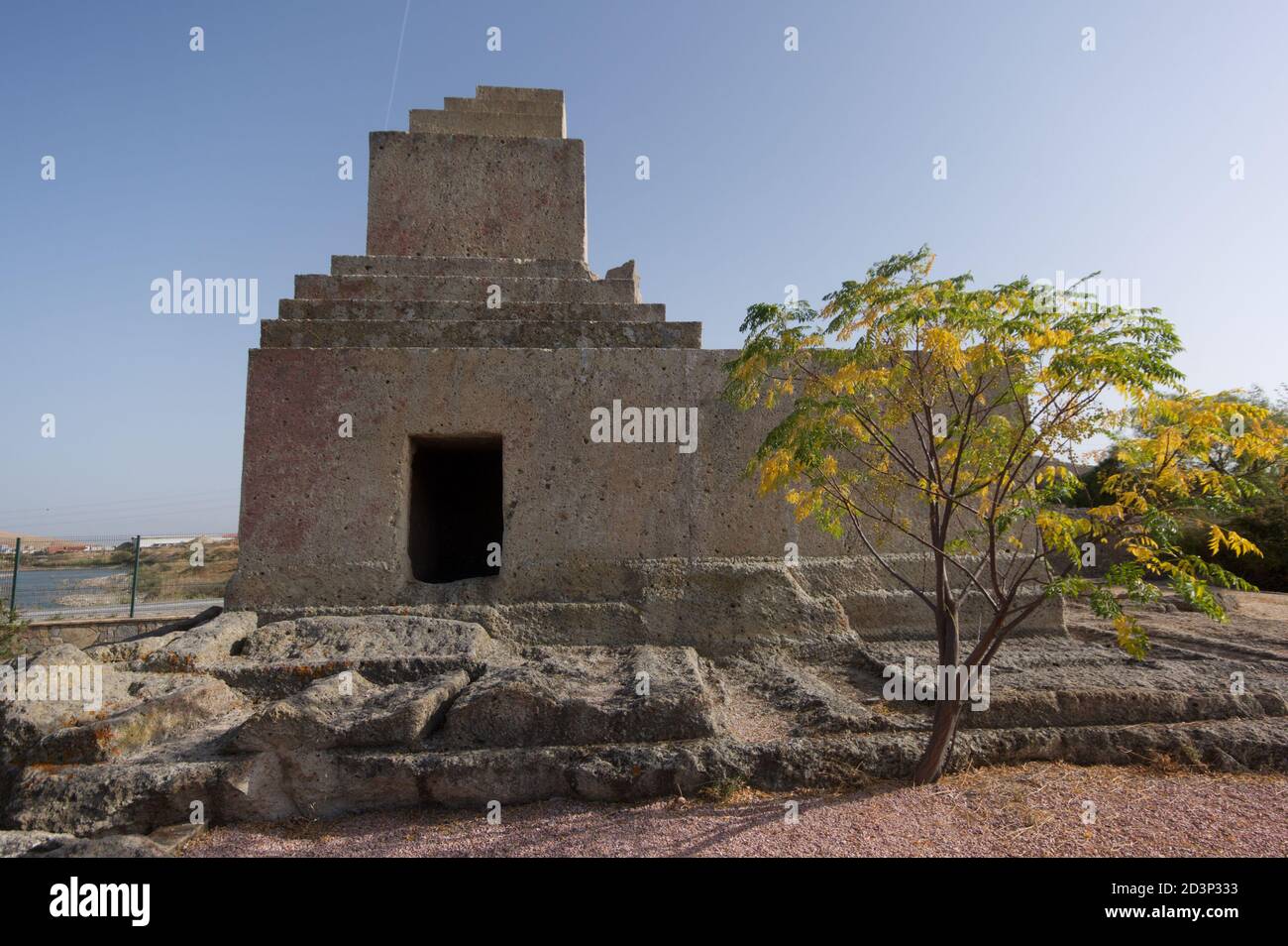 Persian monumental tomb near Foca, Turkey Stock Photo - Alamy
