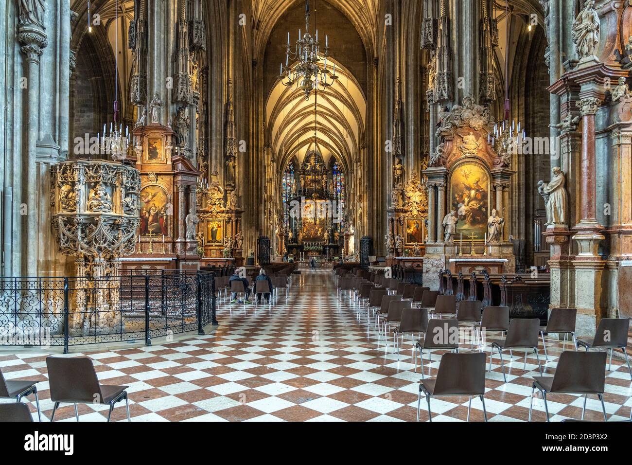 Stephansdom inside hi-res stock photography and images - Alamy