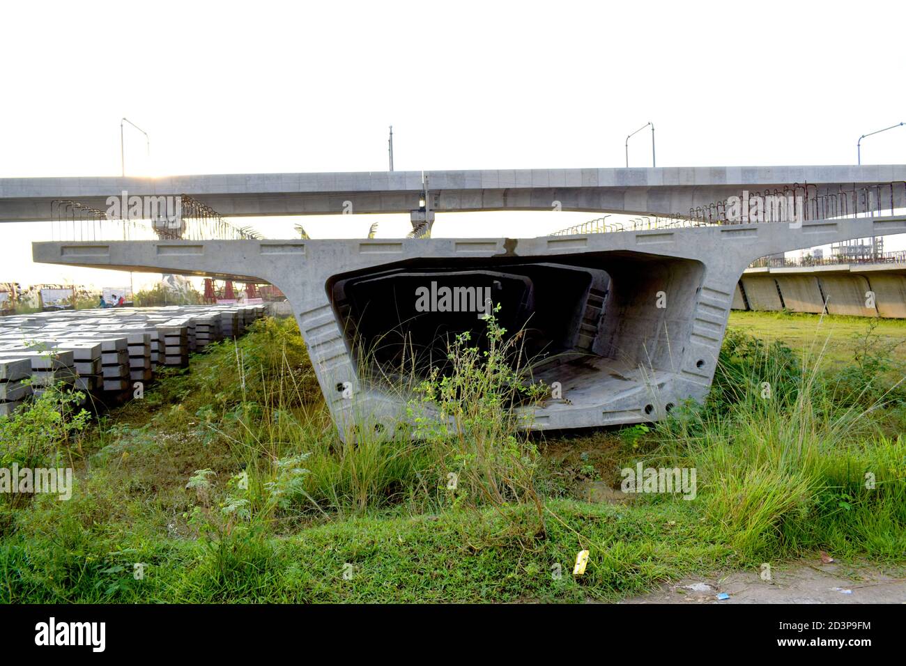 Concrete block or cement block with Sand Stock Photo Alamy
