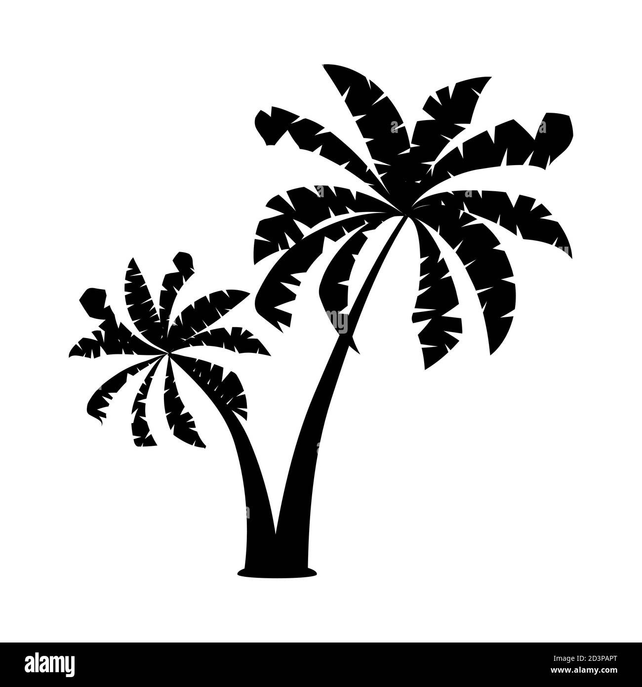Black Palm Tree Logo