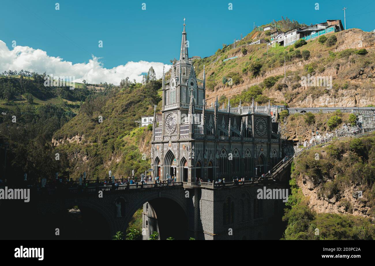 Las Lajas Sanctuary, Ipiales, Colombia Stock Photo