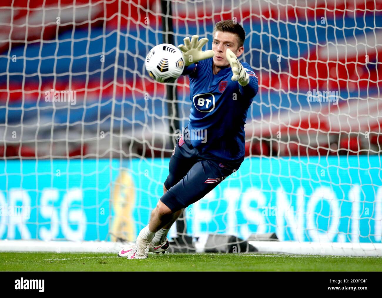 england-goalkeeper-nick-pope-during-the-pre-match-warm-up-prior-to-the