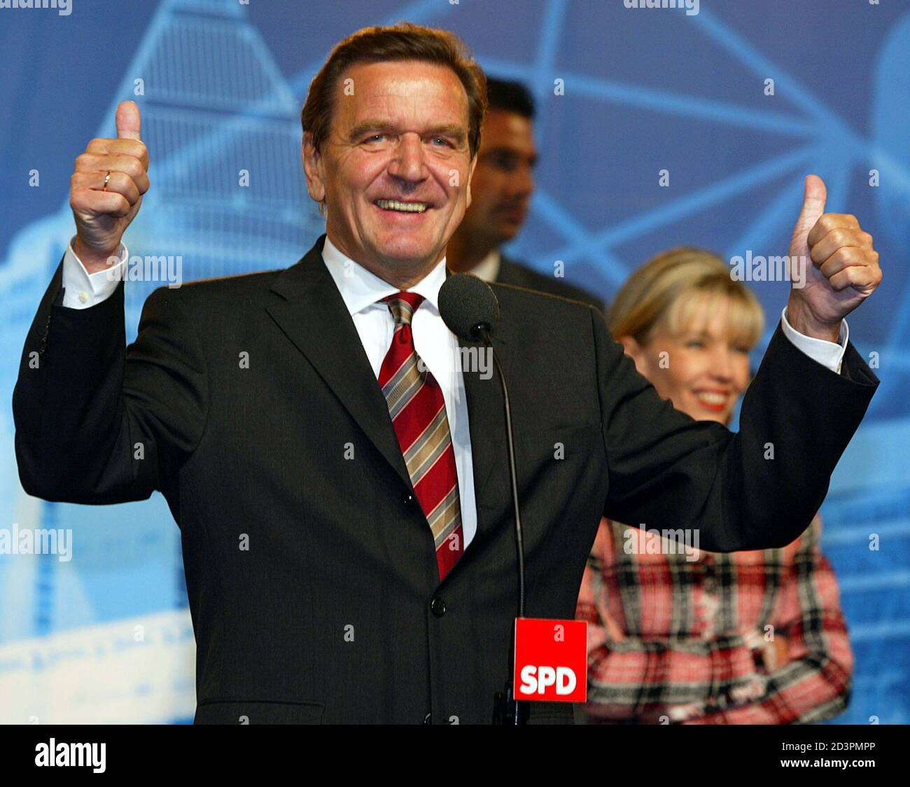 German chancellor gerhard schroeder traditional hi-res stock ...