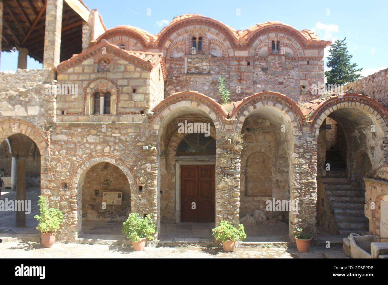 Mystras (Mistras) World Heritage Site in Peloponnese, Greece Stock Photo
