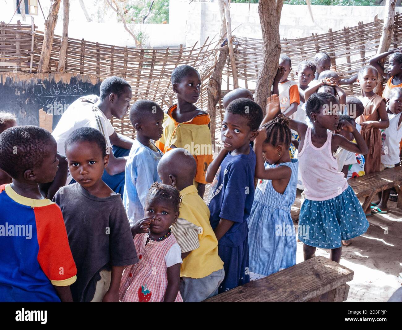 Children at The Roots Nursery School in Jufureh, The Gambia Stock Photo