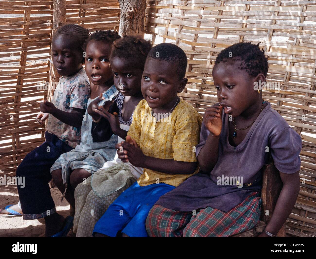 Children at The Roots Nursery School in Jufureh, The Gambia Stock Photo