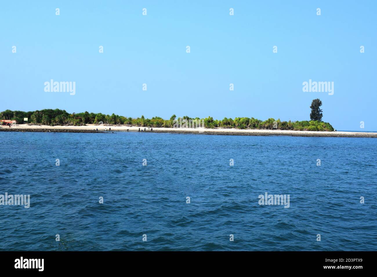 Beautiful View World Largest Coral Island Saintmartin,Bangladesh Stock Photo