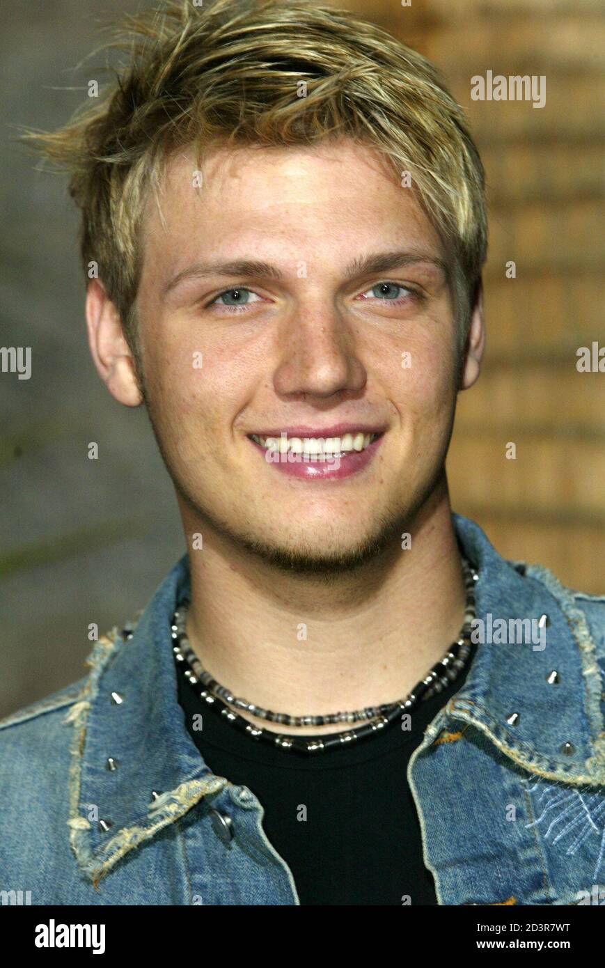 Nick Carter of the pop group Back Street Boys arrives at the 2002 Billboard Music Awards show at the MGM Grand Garden Arena in Las Vegas, Nevada, December 9, 2002. Stock Photo
