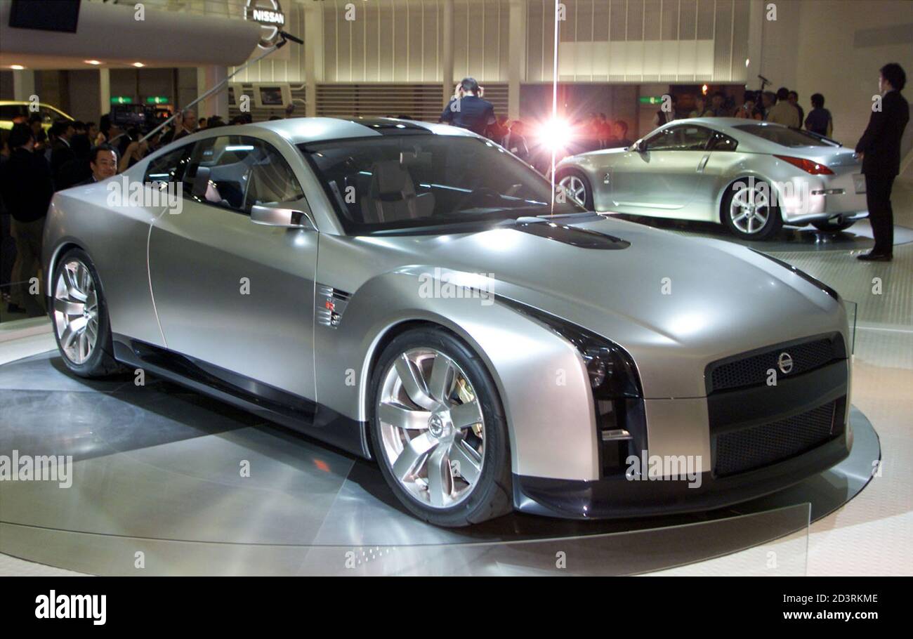 Nissan Motor Co Displays The Gt R Concept Car And Its Fairlady Z R Rear During A Press Preview At The 35th Tokyo Motor Show 01 In Makuhari East Of Tokyo October 24