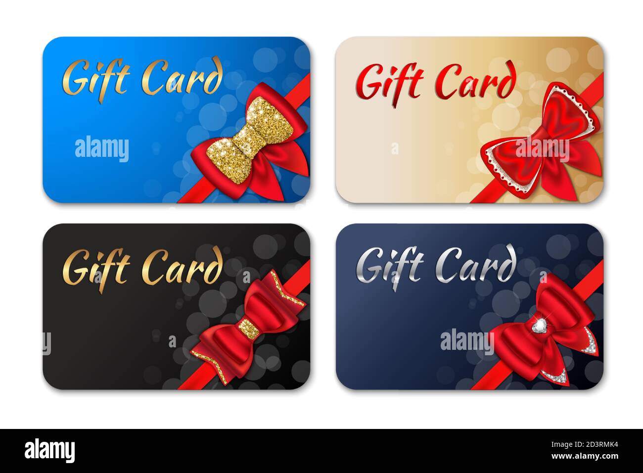 Gift card set Stock Vector Image & Art Alamy