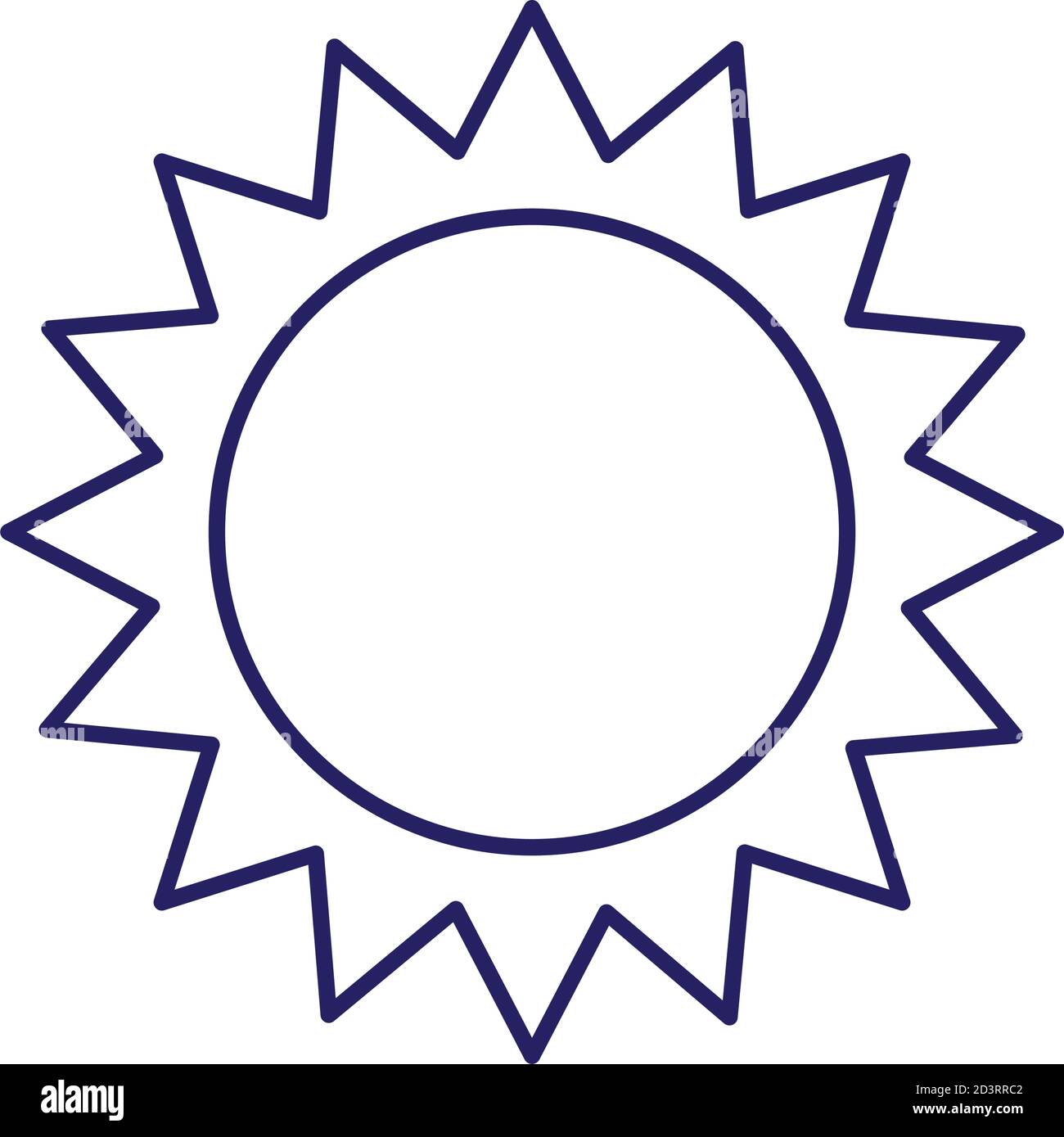 sun line style icon vector design Stock Vector Image & Art - Alamy