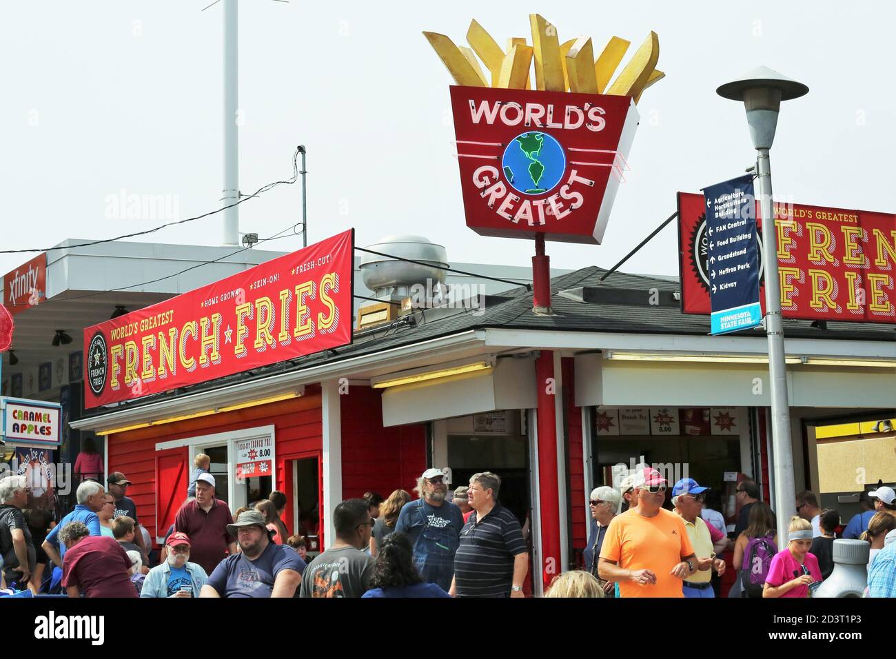 A World's Greatest French Fries stand at the Minnesota State Fair in St