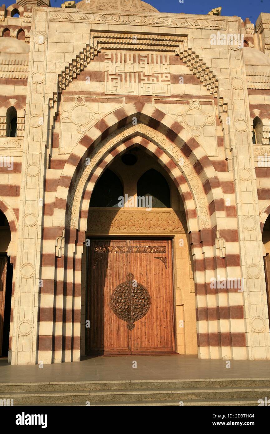 Al Mustafa Mosque in Old Town of Sharm El Sheikh Stock Photo