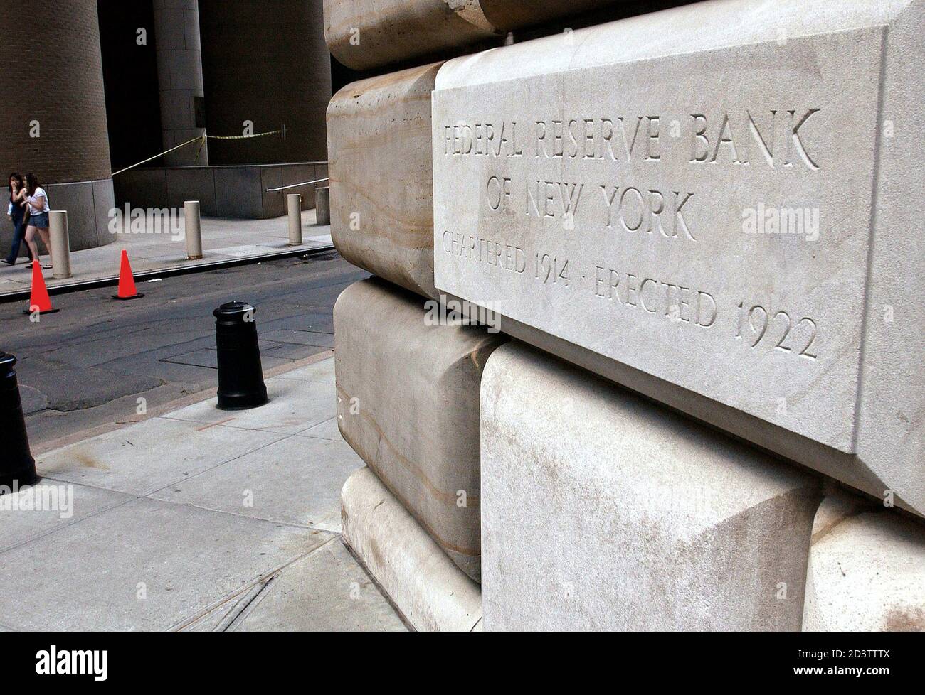 The Federal Reserve Bank in New York, September 27, 2003, where tens of billions of dollars in