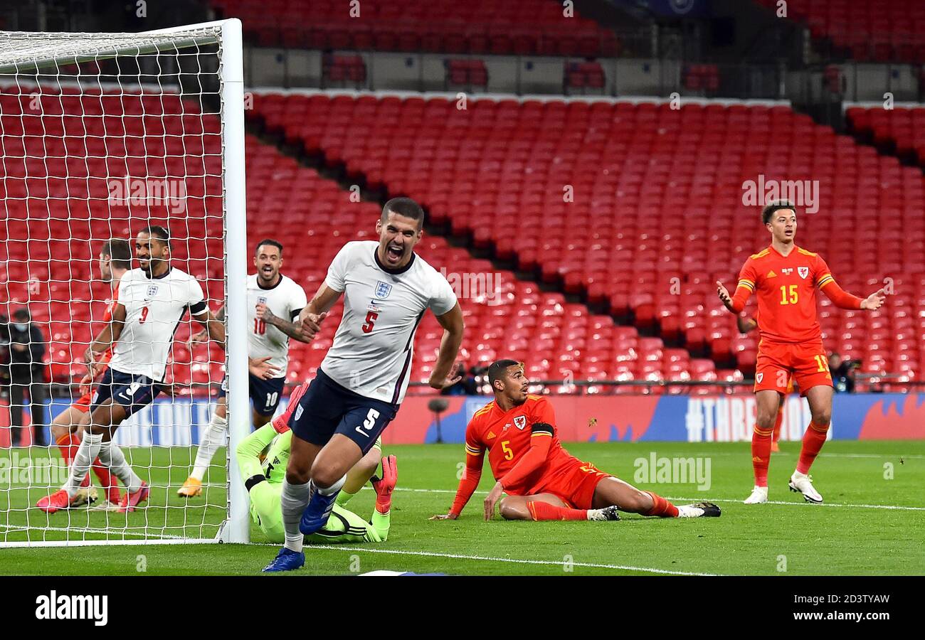 englands-conor-coady-celebrates-scoring-hi-res-stock-photography-and