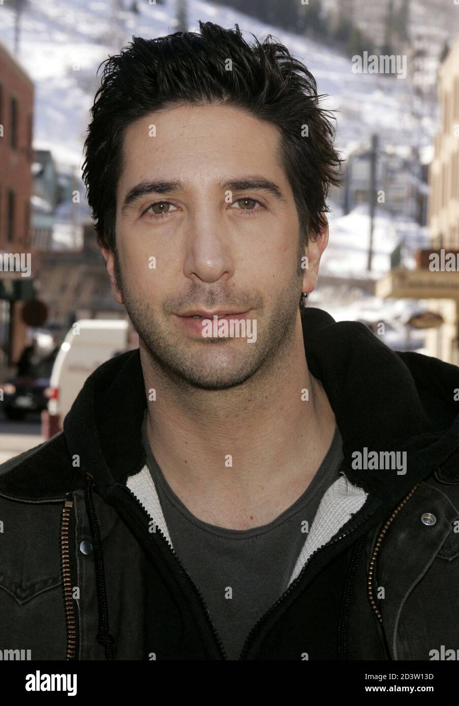 Actor David Schwimmer Poses During A Photo Session Promoting His Film Duane Hopwood Which Is Screening At The 2005 Sundance Film Festival In Park City Utah January 23 2005 Schwimmer Portrays A