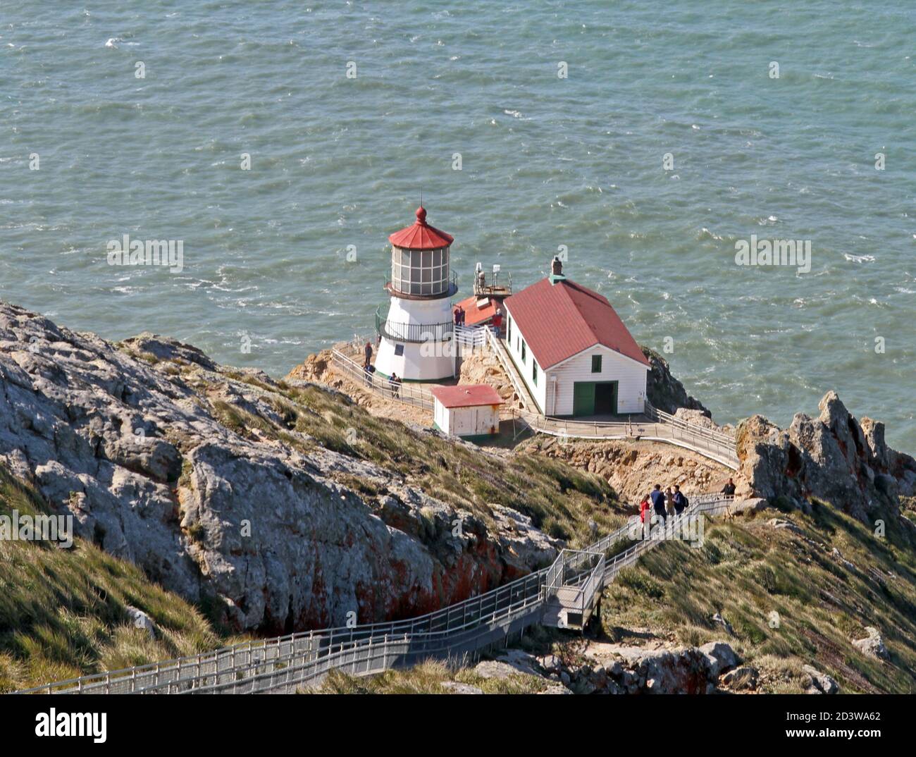 Point Reyes Lighthouse - Point Reyes National Seashore, Marin County, CA Stock Photo