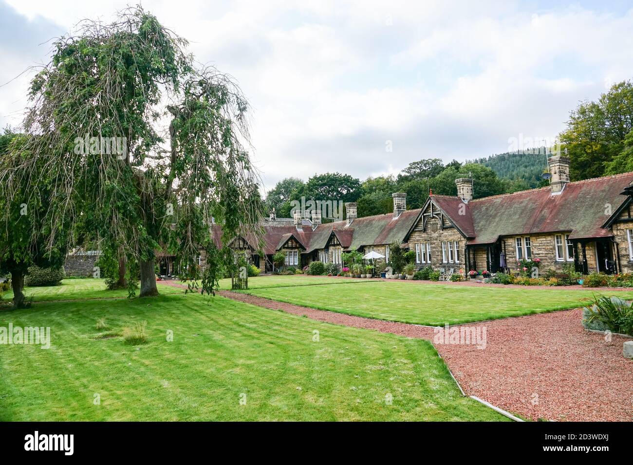 Armstrong Cottages, Rothbury, England Stock Photo Alamy
