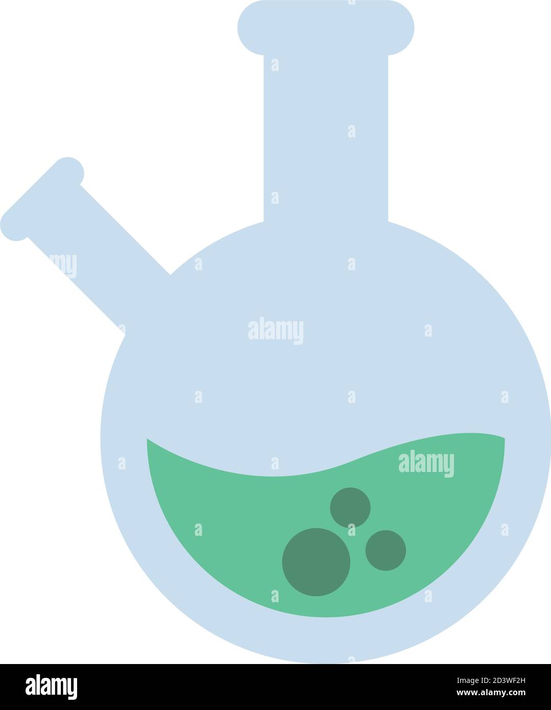 chemistry sphere flask design, science and laboratory theme Vector ...