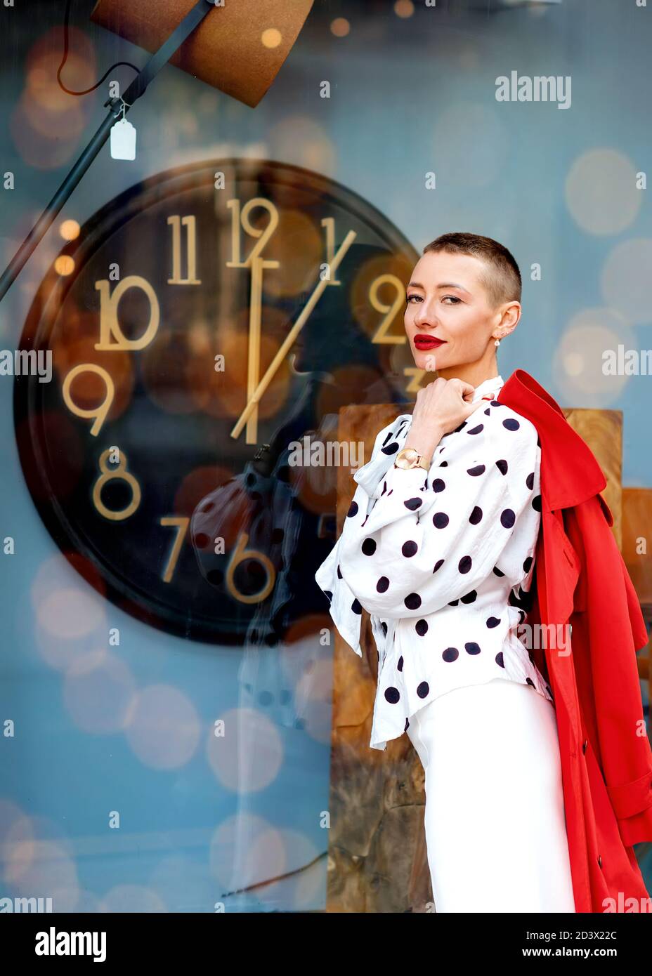 Woman red skirt white hi-res stock photography and images - Alamy